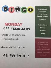 Bingo at St Augustine's