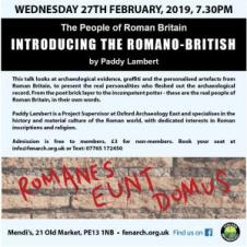 Fenland Archaeology Society The people of Roman Britain: Introducing the Romano–British